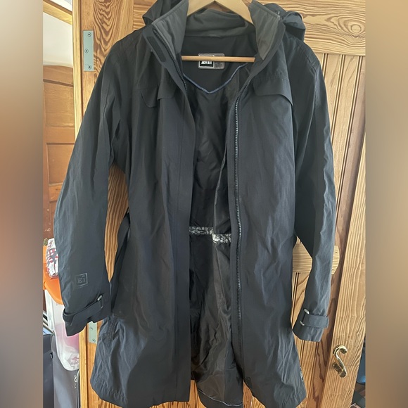 REI Jackets & Coats Womens Trench Style Rain Jacket Poshmark